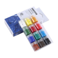 Набор акриловых красок для рисования Art Rangers Acryliс 12 цветов + 2 кисточки