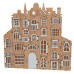 Набор-Конструктор адвент календарь Веселый замок на 24 ячейки №417, Дерево, 30x40x5 см (модель для сборки)