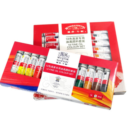 Профессиональный набор масляной краски Winsor Newton 12 цветов