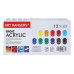 Набор художественных акриловых красок Art Ranger Acryliс Basic 12 цветов по 60 ml