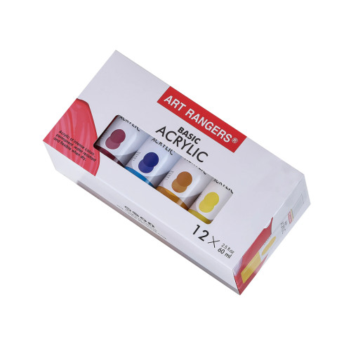 Набір художніх акрилових фарб Art Ranger Acryliс Basic 12 кольорів по 60 ml