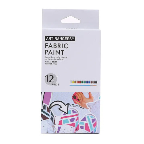 Набір фарб для розпису тканини Art Rangers Fabric Paint 12 кольорів по 15 мл.