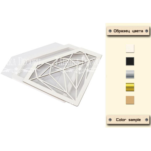 Заготовка для шейкера Бриллиант 11.2x8.6 см color_Milk