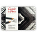 Набор графитных карандашей Conte Drawing Set, 12 шт (3H-6B), в металлической упаковке