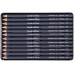 Набор графитных карандашей Conte Drawing Set, 12 шт (3H-6B), в металлической упаковке