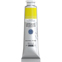 Краска масляная Желтый прозачный Lefranc Extra-Fine 40 мл, №775, S3, Transparent Yellow