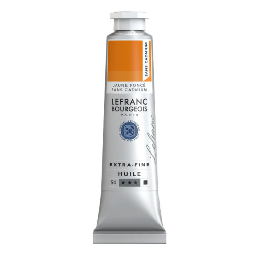 Фарба олійна Жовтий темний без кадмію Lefranc Extra-Fine 40 мл №891 S4, Cadmium-free Yellow deep