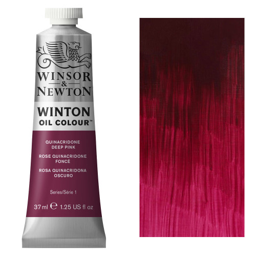 Краска масляная Хинакридон темно-розовый Winsor Newton Winton Oil Colour, 37 мл, №250 Quinacridone Deep Pink