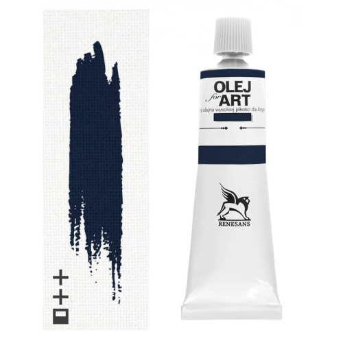 Олійна фарба №66 Паризький синій Renesans For Art, 60 мл