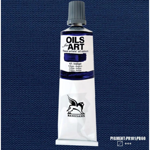 Олійна фарба №67 Індіго Renesans For Art, 60 мл