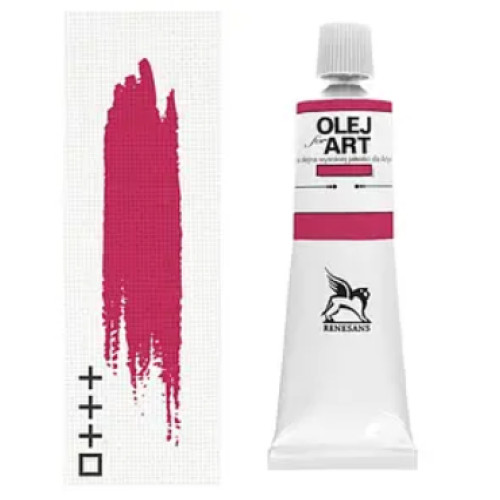 Олійна фарба №63 Кармін краповий Renesans For Art, 60 мл