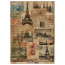 Лист крафт бумаги с рисунком Vintage Europe №1, 42x29,7 см
