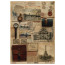 Лист крафт бумаги с рисунком Vintage Europe №7, 42x29,7 см