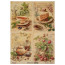 Аркуш крафт паперу з малюнком Cooking delights №6, 42x29,7 см