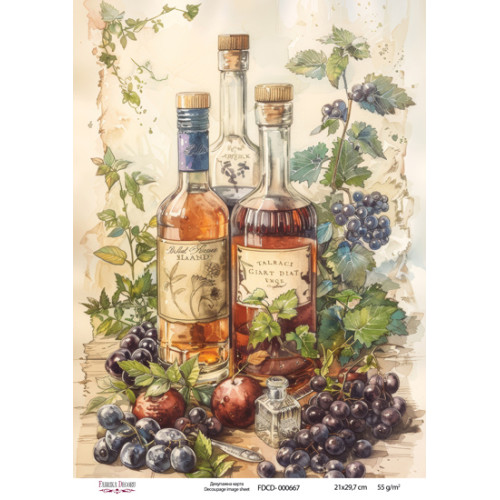Декупажная карта №0667, 21x29,7 см