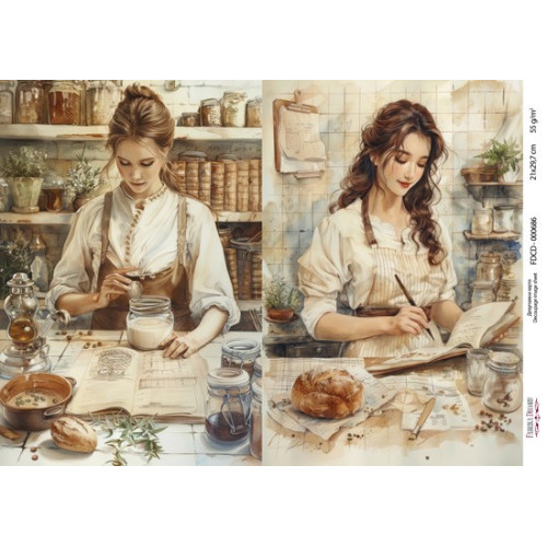 Декупажная карта №0686, 21x29,7 см