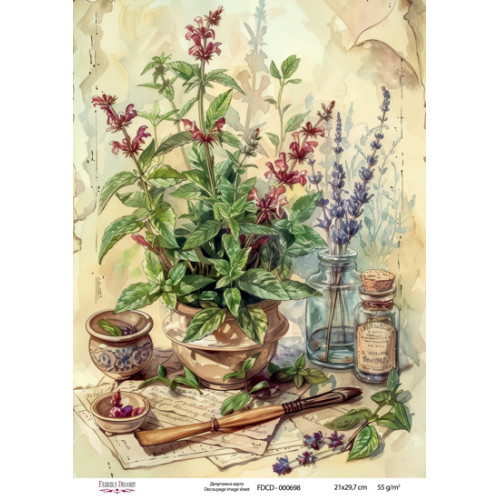 Декупажна картка №0698,21x29,7 см