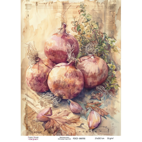 Декупажная карта №0705, 21x29,7 см