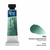 Акварельна фарба №780 Зелена королівська ROSA Gallery, туба 10 мл