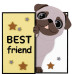 Набор для творчества картина 3D, Best Friend, МДФ грунтованное, 19х19 см, ROSA Talent