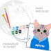 Набір для творчості картина 3D, Meow, МДФ ґрунтована, 18х20 см, ROSA Talent
