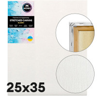 Холст хлопок 25х35 см, средн. зерно, 360 г/м2, на подрамнике Monet Classic (382535)