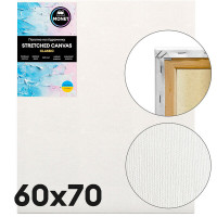 Полотно бавовна 60х70 см, середн. зерно, 360 г/м2, на підрамнику Monet Classic (386070) Полотно бавовна 60х70 см, середн. зерно, 360 г/м2, на підрамнику Monet Classic (386070)