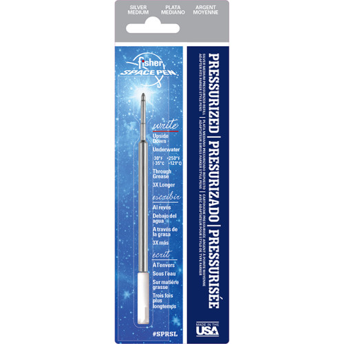Стрижень кульковий Fisher Space Pen 1,1 мм Сріблястий / SPRSL (747609112610)