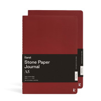 Записная книжка Karst Journal A5, Линейка + Нелинированный Пено-бордо (2 шт.)