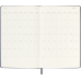 Тижневик датований Moleskine 2025 Чорний, 13х21 см, в твердій обкладинці, 144 стор
