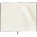 Тижневик вертикальний в лінію чорний Moleskine 2025 PRO, 13х21 см, в твердій обкладинці, 288 стор.