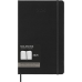 Тижневик вертикальний в лінію чорний Moleskine 2025 PRO, 13х21 см, в твердій обкладинці, 288 стор.