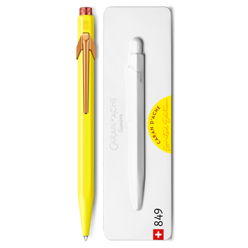 Ручка Caran d'Ache 849 Claim Your Style Жовта + box (7630002343701)