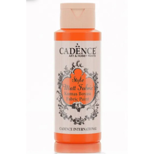 Краска для ткани Оранжевая №633 Orange, Style Matt Fabric Cadence, 59 мл