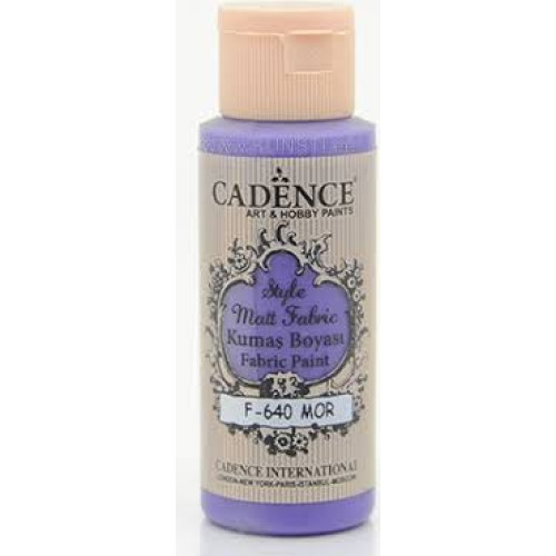 Краска для ткани Фиолетовая №640 Purple, Style Matt Fabric Cadence, 59 мл