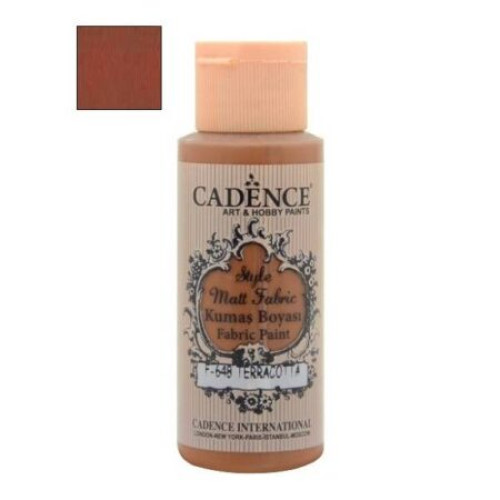 Краска для ткани Терракотовая №648 Terracotta, Style Matt Fabric Cadence, 59 мл
