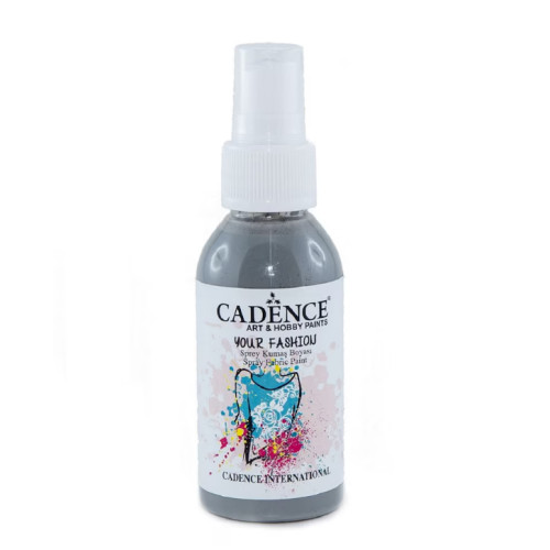 Краска-спрей для тканей Серая №1121 Your Fashion Spray Fabric Paint Cadence, 100 мл