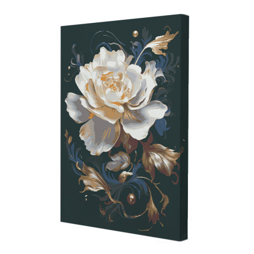 Картина по номерам Riviera Blanca Белый пион 28x40 см (RB-1048)