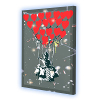 Картина по номерам со светодиодной подсветкой Riviera Blanca Love is in the air 40x50 см (ГР-026)