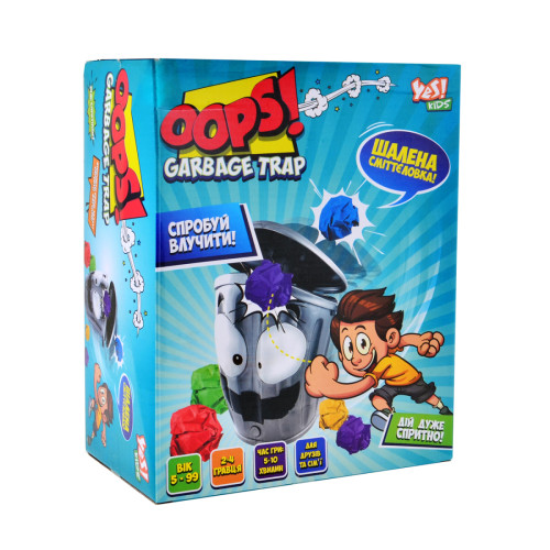 Развивающая настольная игра Oops Ловушка для мусора, (5-7 лет) YES