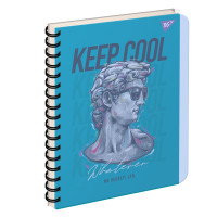 Зошит для записів YES А5, 144 листи, пластикова обкладинка Keep cool