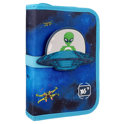 Пенал твердий одинарний із двома клапанами YES UFO HP-04