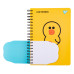 Блокнот YES 2в1 В5/В7 80/20 двойная спираль Line Friends Sally