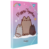 Папка для труда YES картонная A4 Pusheen