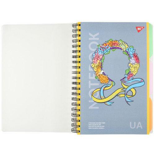 Зошит для записів YES А4, 144 листи, пластикова обкладинка Notebook UA