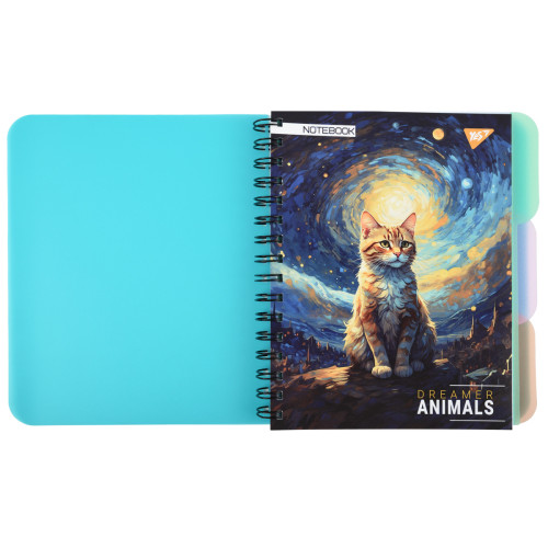 Зошит для записів YES А5, 144 аркуша, пластикова обкладинка Dreamer animals