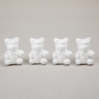 Пенопластовые заготовки SANTI Мишки 4 штуки 7 см