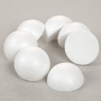 Пенопластовые заготовки SANTI Полусферы 7 штук 5см