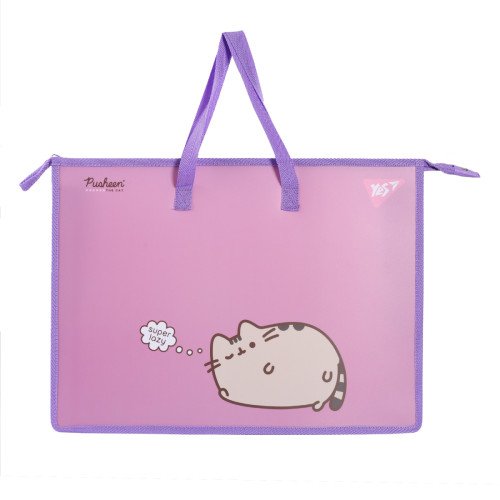 Папка портфель Yes А3 Pusheen з ручками