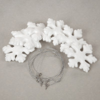 Пенопластовые заготовки SANTI Набор Снежинки 6 штуки 7,5 см